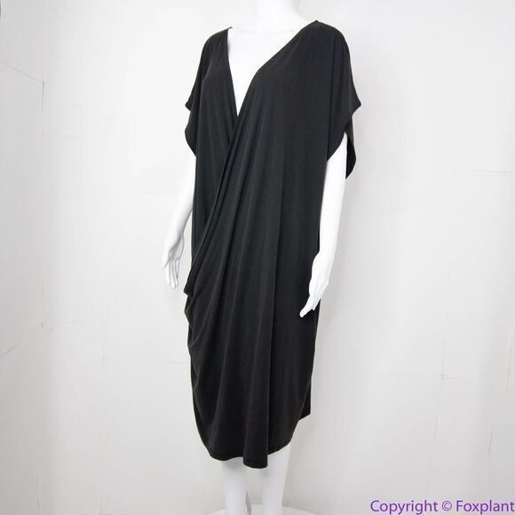 NEW Eloquii black Surplice dolman sleeve Wedge‎ wrap Dress, size 22/24 - Picture 14 of 15